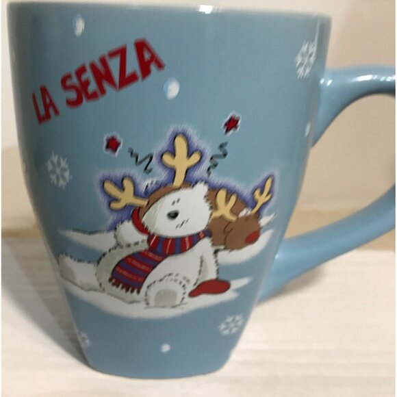 La Senza Mug Holiday Ceramic Oh Deer Reindeer Design Polar Bear Gift Christmas - Picture 6 of 9